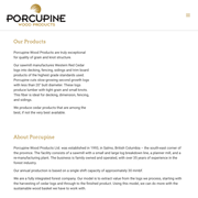 Porcupine Wood Products